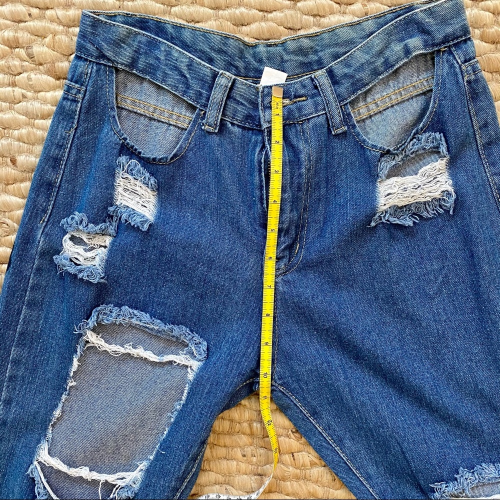 Hand-Painted Ripped Jeans - Picture 14 of 15